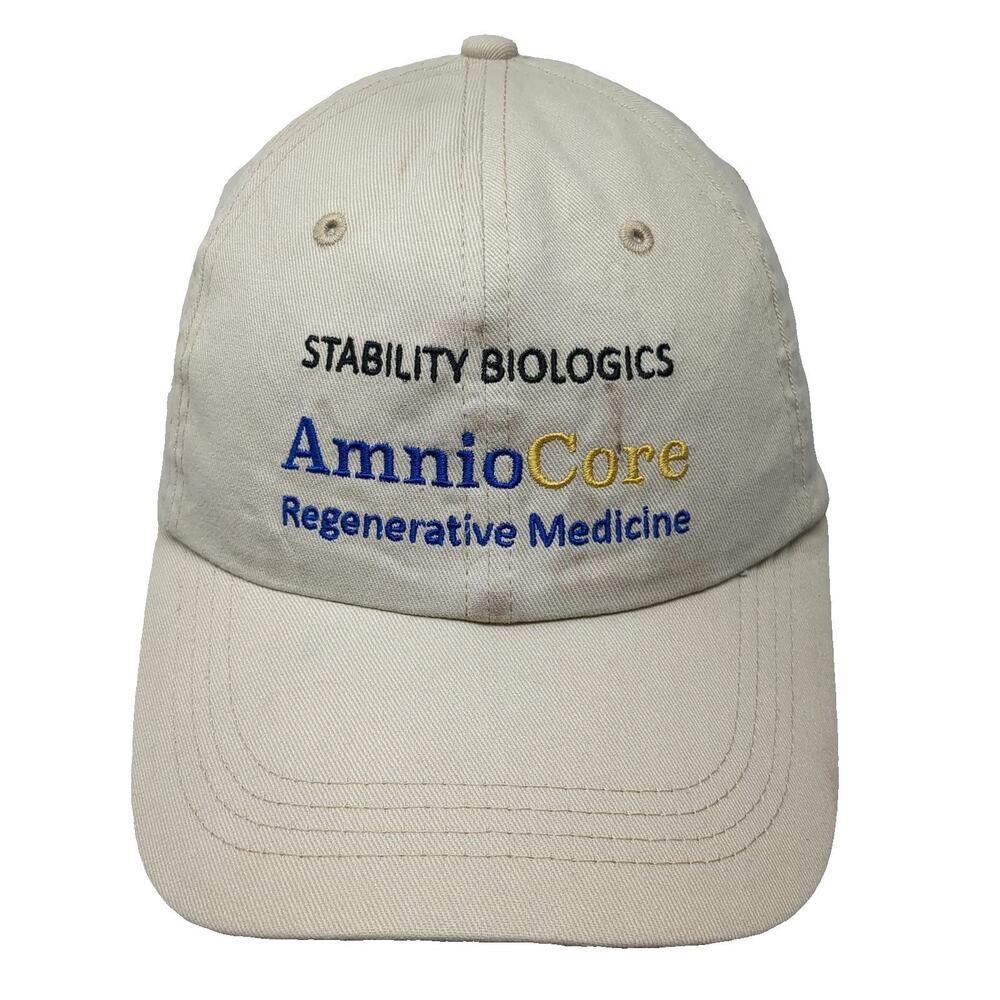 Stability Biologics AmnioCore Baseball Cap Beige One Size Adjustable Cotton Hat
